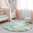 thumbnail image 3 of Carvapet Small Round Area Rug, Non-Slip Washable Circle Rug for Kitchen Bathroom Living Bedroom, Super Soft Absorbent Carpet Low Pile, 3ft, Teal, 3 of 7