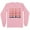 Pink, variant on Hello Fall Long Sleeve Shirt Unisex Large White