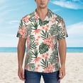 thumbnail image 4 of Daiia Lilies Flowers Hawaiian Shirt for Men Gentle Cotton Regular Short Sleeve Casual-3X-Large, 4 of 9