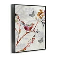 thumbnail image 4 of Stupell Industries Birds & Butterflies Nature Landscape Painting Black Framed Art Print Wall Art, 16 x 20, 4 of 10