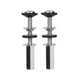 thumbnail image 1 of 2 Pcs Kit de Boulons de Toilette, Universel Robuste en Acier Inoxydable avec Extra, 1 of 9