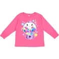 thumbnail image 3 of Inktastic Cute Gumball Machine and Bubbles Boys or Girls Long Sleeve Toddler T-Shirt, 3 of 5