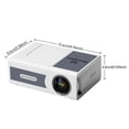 thumbnail image 4 of XWSHYW Aparatos Electrónicos Miniproyector Portátil 1080P, Proyector de Películas para Exteriores, Proyector de Vídeo Led para Películas En Casa, Proyector de Películas con Interfaz Usb Hdmi y Contro, 4 of 6