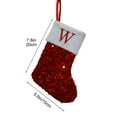 thumbnail image 3 of PONPRNGY 1Pc Red Glitter Christmas Stockings Sparkling Christmas Stocking Sock Xmas Party Winter Decor Candy Bag Family Holiday Gift, 3 of 6