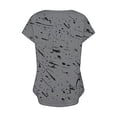 thumbnail image 4 of Awdenio New Summer Fashion Tops for Women 2024, Ladies V-Neck Fashion Casual Short-Sleeved Spring And Summer Top Gray XL, 4 of 5