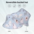 thumbnail image 2 of Fotbe Blue Butterfly Sombrero Tipo Pescador con Estampado – Sombrero de Sol de Algodón de Moda para Playa, Golf, Pesca, 2 of 6