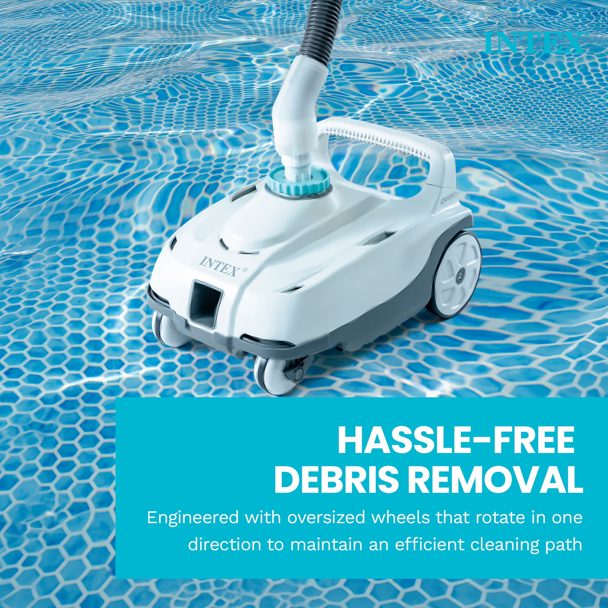 Intex ZX100 Automatic Ground Pool Cleaner with Vacuum Filter and