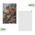 thumbnail image 2 of ONETECH Squirrel Leaves Twigs Golf Towel Father's Day 24x16in 1PC, 2 of 7