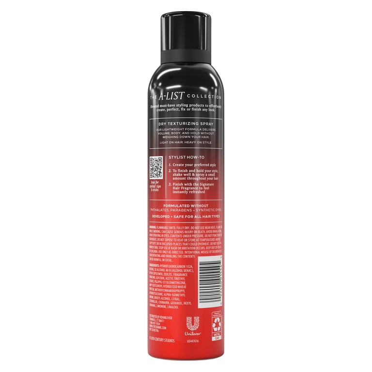 テロメア　スプレー TRESemmé That's All Dry Texturizing Spray, A-List Collection The