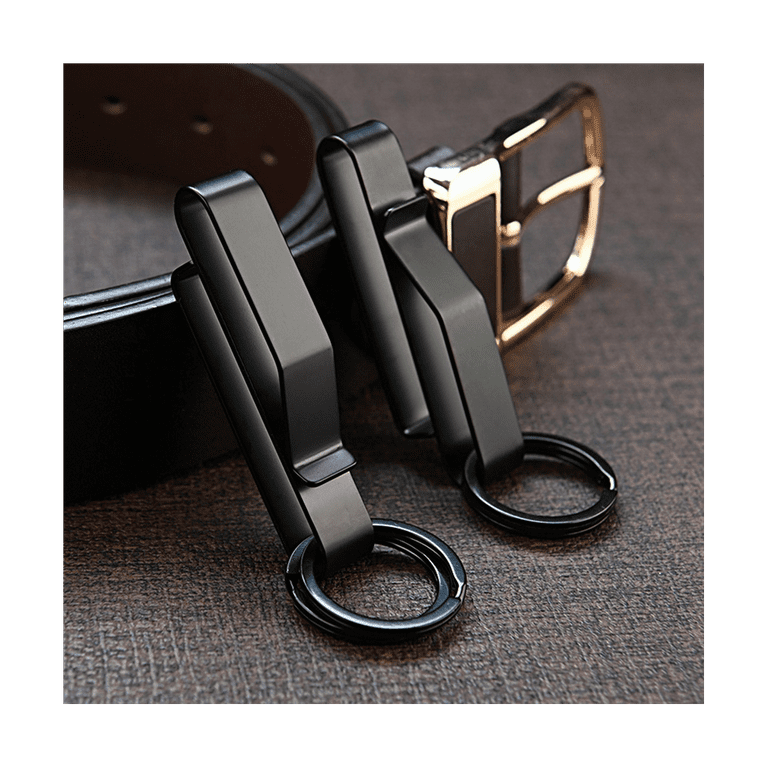 3pcs Lot - Men & Women Black, Silver, Gold Keychain Clip Bag Belt Key Fob  Holder