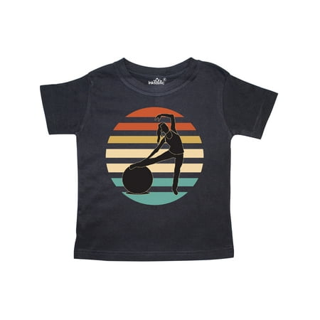 

Inktastic Pilates Fitness Retro Exercise Gift Toddler Toddler Girl T-Shirt