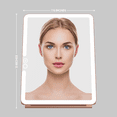 thumbnail image 4 of LUNA London Eclipse Travel Makeup Mirror with Lights in Rose Gold, 4 of 7