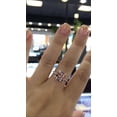 thumbnail image 2 of HeartsAndYou 3.04ct Natural Morganite Hidden Halo Ice Solitaire Ring 100% 14k SOLID Rose Gold, 2 of 8