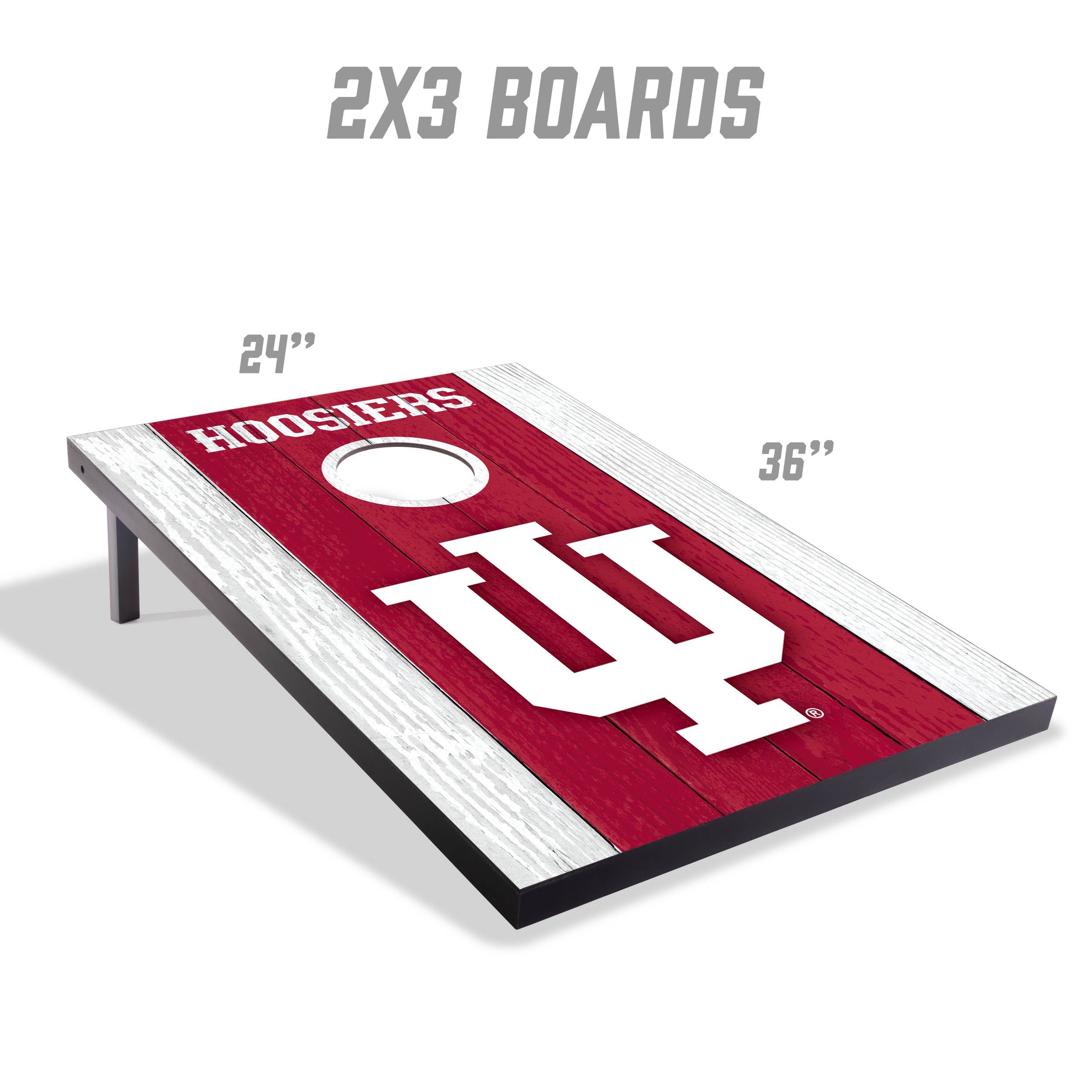 YouTheFan NCAA Indiana Hoosiers 2' x 3' MDF Cornhole Game