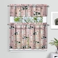 thumbnail image 2 of Kitchen Curtains 36 Inch Short - 3 Panel Set, Cute Cow Print Farmhouse Curtains, Rod Pocket, 100% Polyester for Rustic Farm, Kitchen, Cafe, Living Room, Easy Wash, 2 of 6