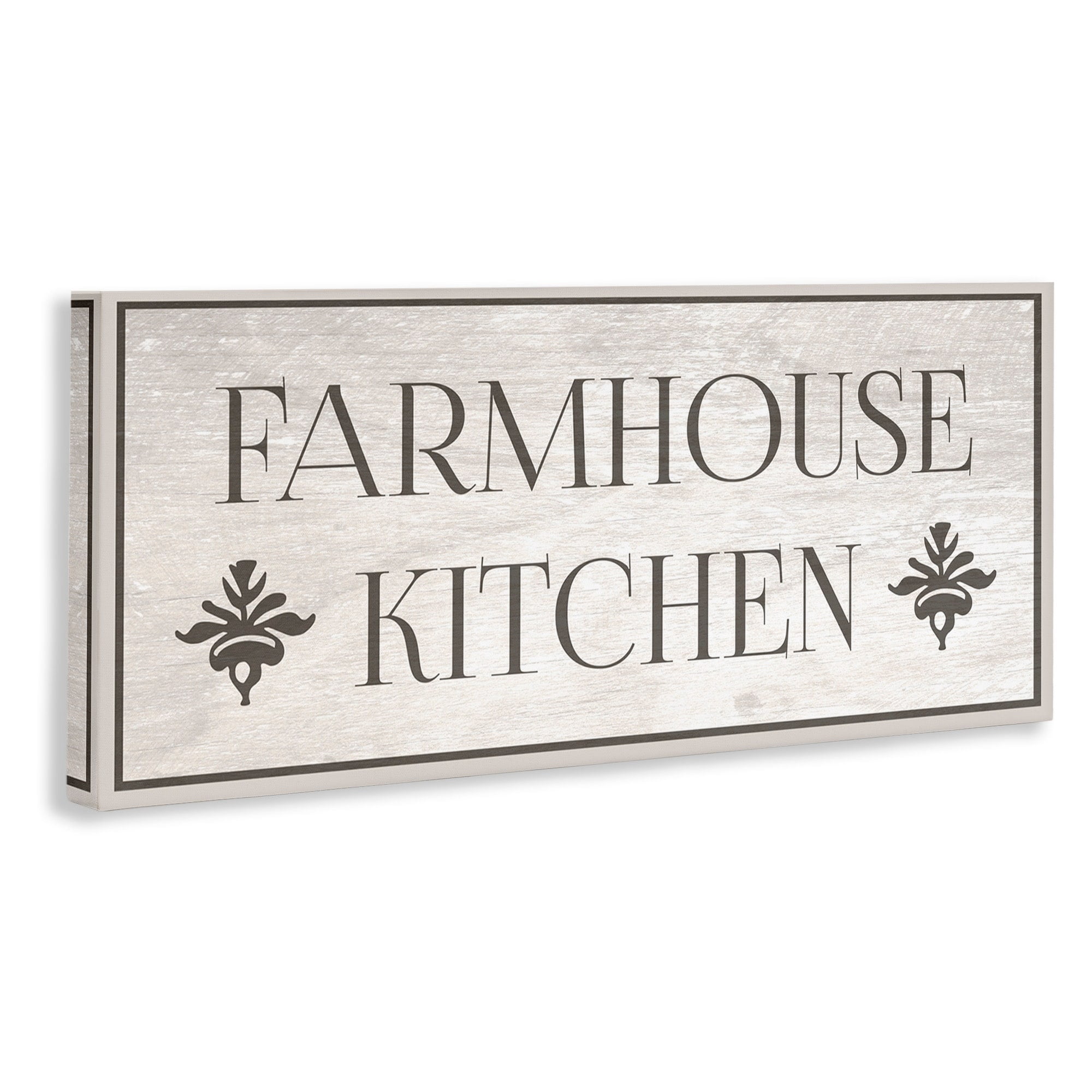 Stupell Farmhouse Kitchen Typography Canvas Art, 10 x 1.5 x 24
