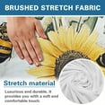 thumbnail image 7 of SCRAWLGOD Sunflower Bee Print White Recliner Slipcover Lazyboy Recliner Chair Cover 4 Piece Stretch Recliner Couch Covers Small Reclining Covers with Pocket Furniture Protector for Dog, 7 of 7