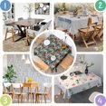 thumbnail image 4 of Multicolor Bigfoot and Text Pattern Square Tablecloth,Waterproof Square Table Cover,Wipeable Spillproof Washable Table Cover for Home Kitchen Party Decor 42"X42"(107x107cm), 4 of 6