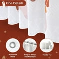 thumbnail image 4 of Christmas Shower Curtains for Bathroom, Merry Xmas Stocking Colorful Boho Polyester Fabric Bathtub Curtain with Hooks,72×72 Inches, 4 of 6