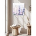 thumbnail image 5 of Wall Art Prints, Lavender Framed Canvas Prints for Bedroom Living Room Bathroom Office, Pastoral Pastel Purple Pink Wildflower Gallery Wrap Wall Art Poster for Gifts Home Decor 8"x8", 5 of 9
