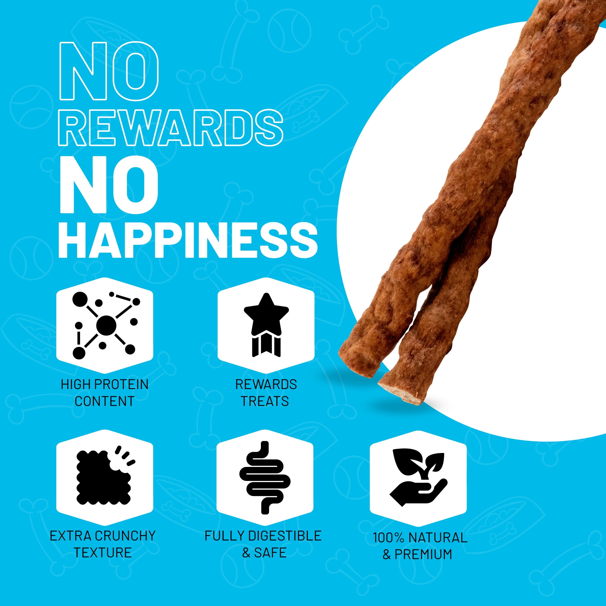 Sitka Farms Premium Beef Sticks for Dogs 5 Inches for Small Medium and Large Dogs (100 Count)