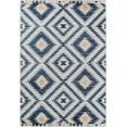 thumbnail image 5 of Soleil BR30C Kilim Honey Tribal Moroccan navy Area Rug, 5'x7', 5 of 10