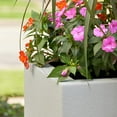 thumbnail image 5 of PolyStone Kensington Tall Modern Outdoor/Indoor Column Planter, 16” L x 16" W x 36" H, Lightweight, Heavy Duty, Weather Resistant, Polymer Finish, Commercial and Residential - Concrete Gray, 5 of 5