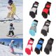 thumbnail image 2 of Guantes de esquí y ciclismo para niños, gruesos, cálidos, impermeables, resistentes al viento, para exteriores, L, negro y rojo, 2 of 5