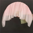 thumbnail image 3 of Chinese Classical Dance Fan Silk Gradient Double-Sided Pink Big Folding Fan Square Dance Yangko Practice Fan 10cm-40cm Extended, 3 of 6