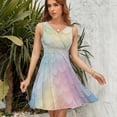 thumbnail image 7 of Mermaid Scales Colorful Dress Fashion Beach Long Dresses Female Party Printed Sundress, 7 of 7