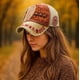 thumbnail image 5 of Gorra de béisbol con letras y parches, estilo desgastado, informal, de franela para exteriores, para hombre y mujer, con parches de letras de moda, ajustable, plegable y portátil, de tela de, 5 of 7