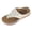White, variant on Wedge Sandals for Women Flower Decorated Platform Flip Flops Comfortable Orthopedic Slide Walking Tong Sandal Brown Size 9.5