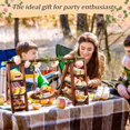 thumbnail image 4 of 3 Tier Wooden Cupcake Stand with Swing and Flower Decoration, Large Dessert Stands with Serving Tray, Removable Trays,  (Dark Brown), 4 of 7