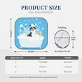 thumbnail image 3 of Disketp 2 Piece Collie In Bathtub Pattern Windshield Sunshades,Folding Windshield Sun Shade For Car Suv Trucks Sedan,Blocks Uv Rays Sun Visor Protector-Large, 3 of 7