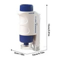 thumbnail image 2 of Kids Microscope Blue Color 80X-160X Magnification With Stand Portable Science Tool Led Light Educational Exploration Toy For Children Nature Gift Blue, 2 of 8