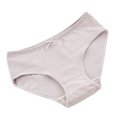 thumbnail image 2 of Ropa interior de mujer Qarigey 3PCS Calzoncillos de algodón transpirable Sin costuras Cintura media Gris, 2 of 6