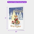 thumbnail image 5 of Merry Christmas Shiba Inu Snowy Winter with Gifts Tree Decorations 5x7in Folded Greeting Card Shibas Dog Lovers Gifts Idea Single Note Card with Envelope - 12020, 5 of 5
