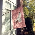thumbnail image 2 of Carolines Treasures BB7944CHF German Helmet Pigeon Pink Check Canvas House Flag, 2 of 4