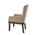 thumbnail image 2 of ACME Landon Linen Arm Chair with Nail-head Trim in Beige and Salvage Brown, 2 of 3
