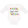 thumbnail image 3 of Inktastic Gigis Girl- Bright Flowers Girls Long Sleeve Baby Bodysuit, 3 of 5