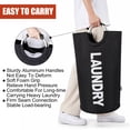 thumbnail image 6 of Tripumer 2 Pack Laundry Hamper, 90L Collapsible Large Dirty Clothes Basket with Handles for Bedroom Dorm, Black, 6 of 6