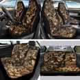 thumbnail image 2 of Jeiento Deer Car Seat Covers Full Set Auto Interior Accessories with Steering Wheel Cover, Seatbelt Pads, Armrest Cover, Camo Hunting Forest Keychains, Lipstick Holder, 13 Pcs, 2 of 9