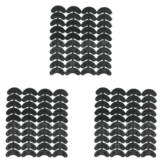 New Arrivals 120PCS 60-Pair Rubber Heel Savers Toe Plates Taps DIY Shoe Repair Pads Size:56 x 24 3.1MM