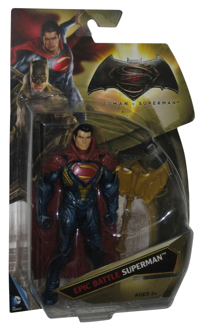 DC COMICS BATMAN v SUPERMAN 6" Action Figure EPIC BATTLE SUPERMAN MATTEL 