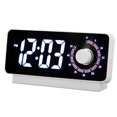 thumbnail image 3 of Digital Alarm Clock Multifunctional Dual Display Visual Time Manager Desktop Knob Electronic LED Countdown Clock, 3 of 5