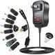 thumbnail image 1 of Adaptador AC/DC Universal SoulBay Negro Versión Mejorada Regulable Multi-Voltaje con 8 Conectores Se, 1 of 8