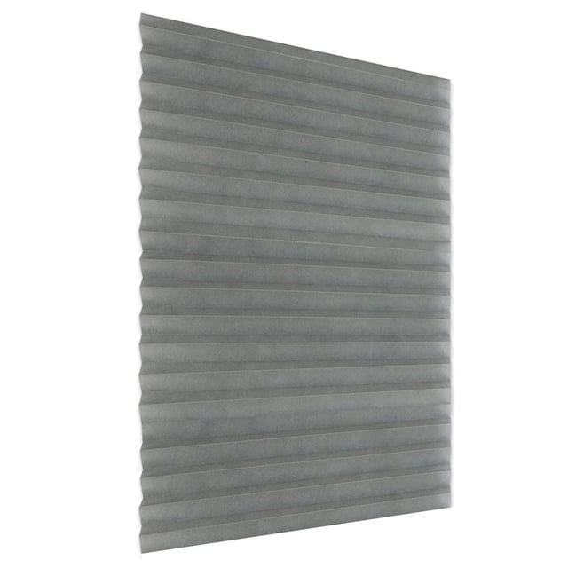 Cortinas grises para balcón, medio apagón no tejido para cocina y baño (60*180cm)