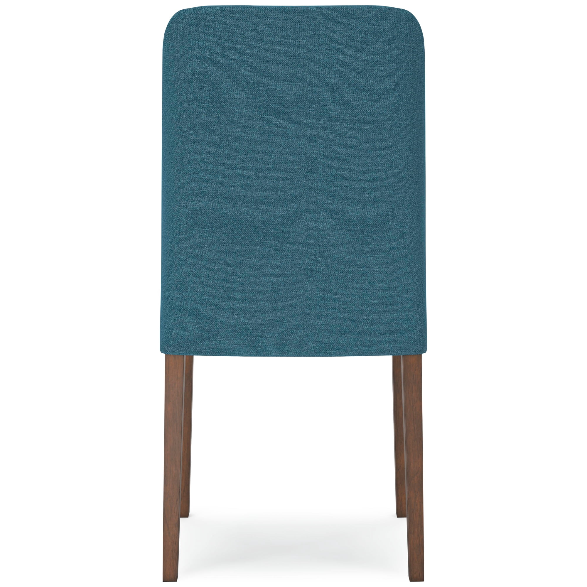 Signature Design by Ashley Lyncott Contemporary Dining Room Upholstered Side Chair with Foam Cushion, Set of 2, Blue & Brown
