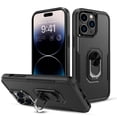 thumbnail image 2 of Elegant Choise Phone Case with Ring Stand for iPhone 14 Pro Max/14 Pro/14 Plus/14 Shockproof Armor Cover, Black, 2 of 4