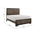 thumbnail image 5 of Lexicon Ellendale Full Bed in 2-Tone Finish (Rustic Mahogany and Dark Ebony), 5 of 5